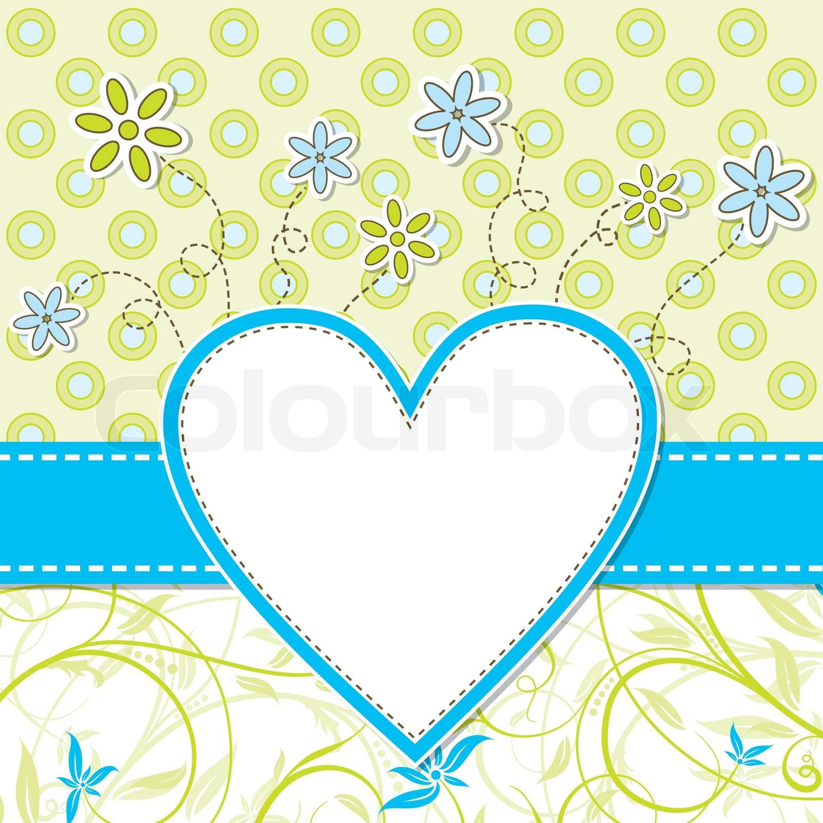 Vorlage Grußkarte, Vektor-Illustration , eps10 | Stock-Vektor | Colourbox