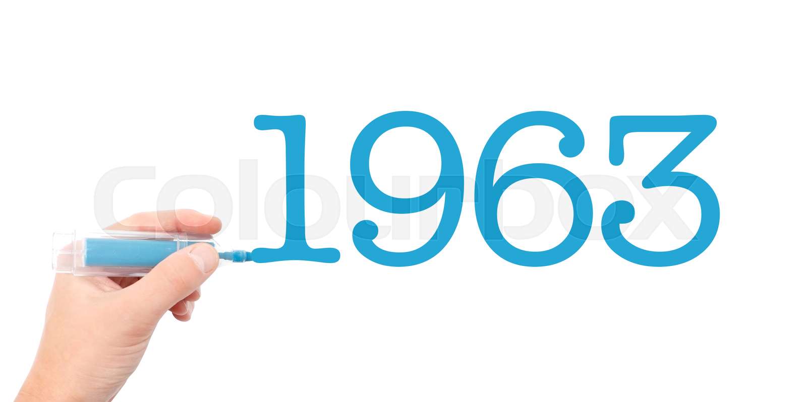 The year of 1963 Stock image Colourbox