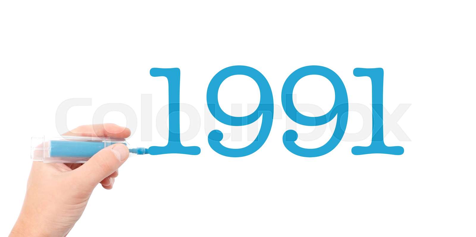 The year of 1991 | Stock image | Colourbox