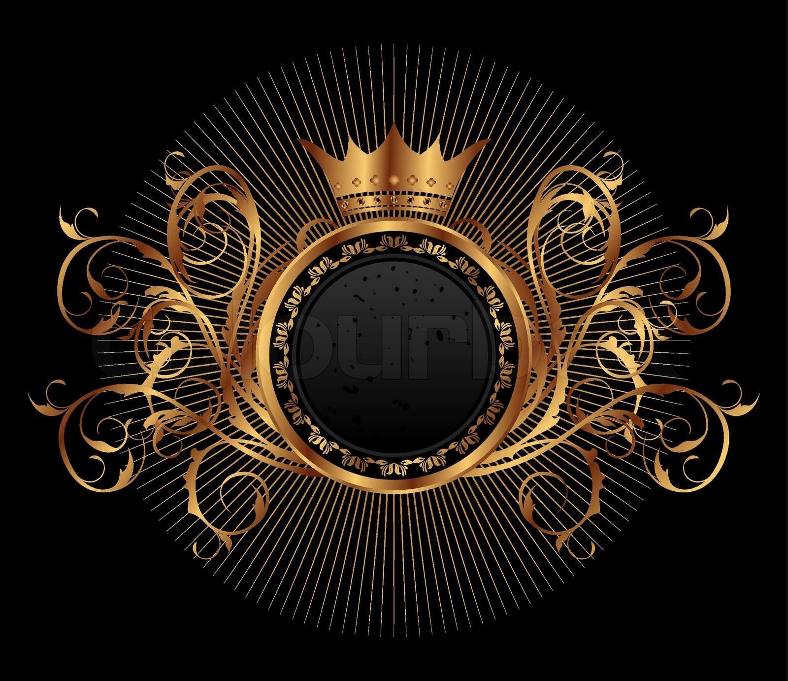 krone, emblem, klassisk | Stock vektor | Colourbox