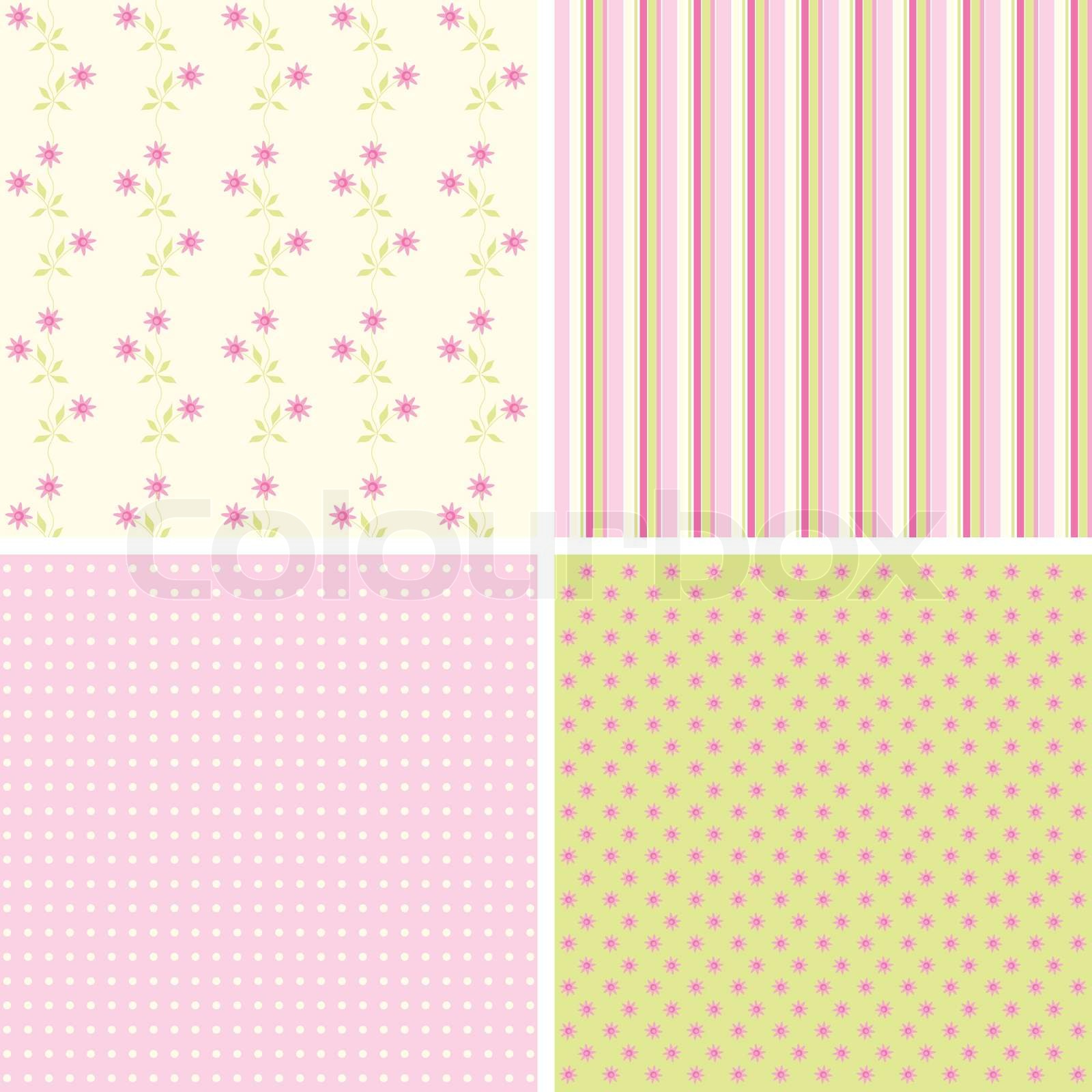 Scrapbook patterns for design, vector illustration | Stock vector ...