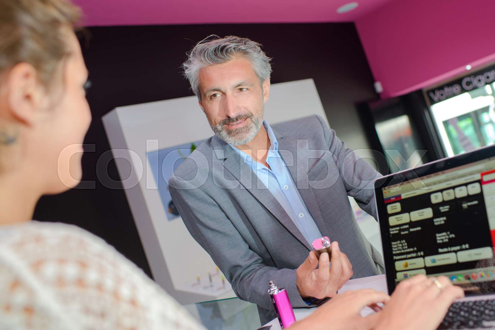 customer in the shop | Stock image | Colourbox