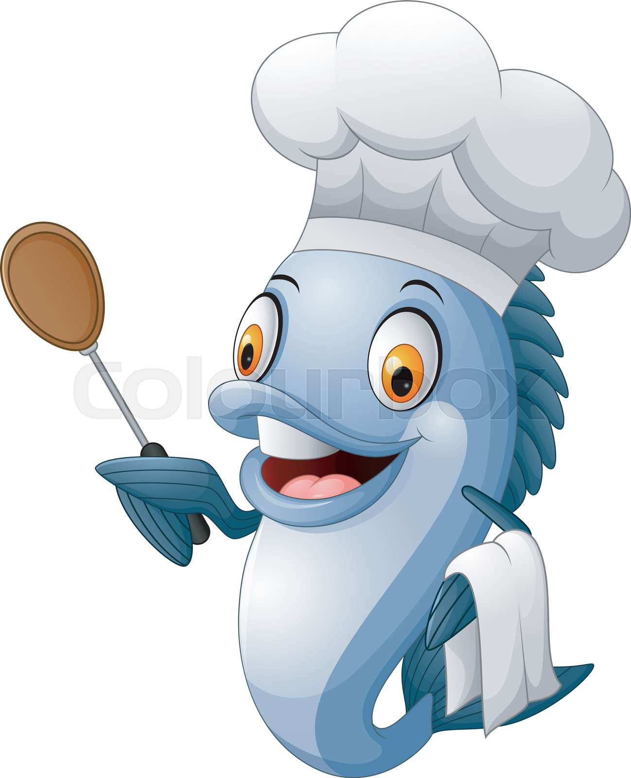 Cartoon chef fish | Stock vector | Colourbox