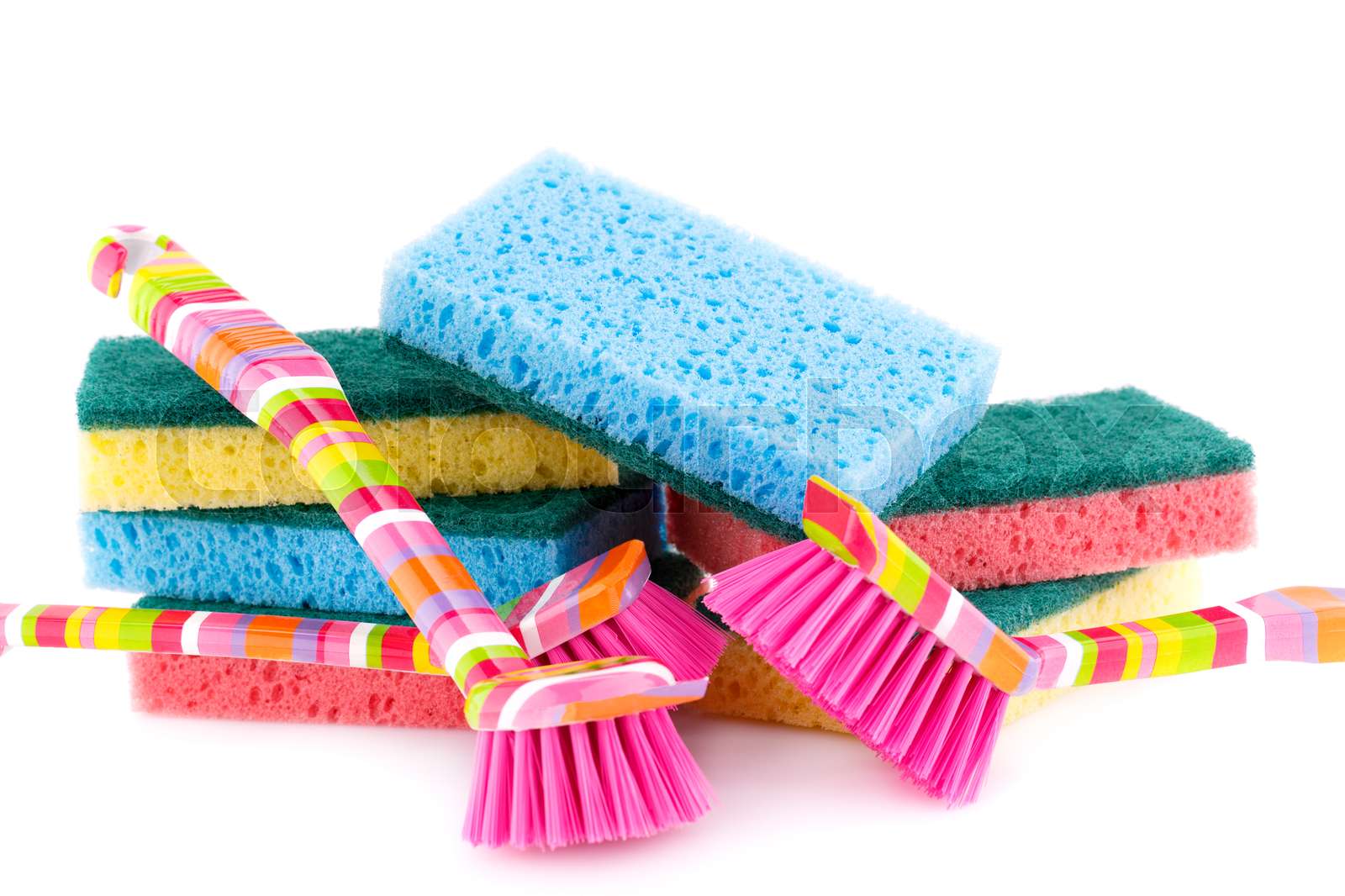 Sponges and brushes | Stock image | Colourbox