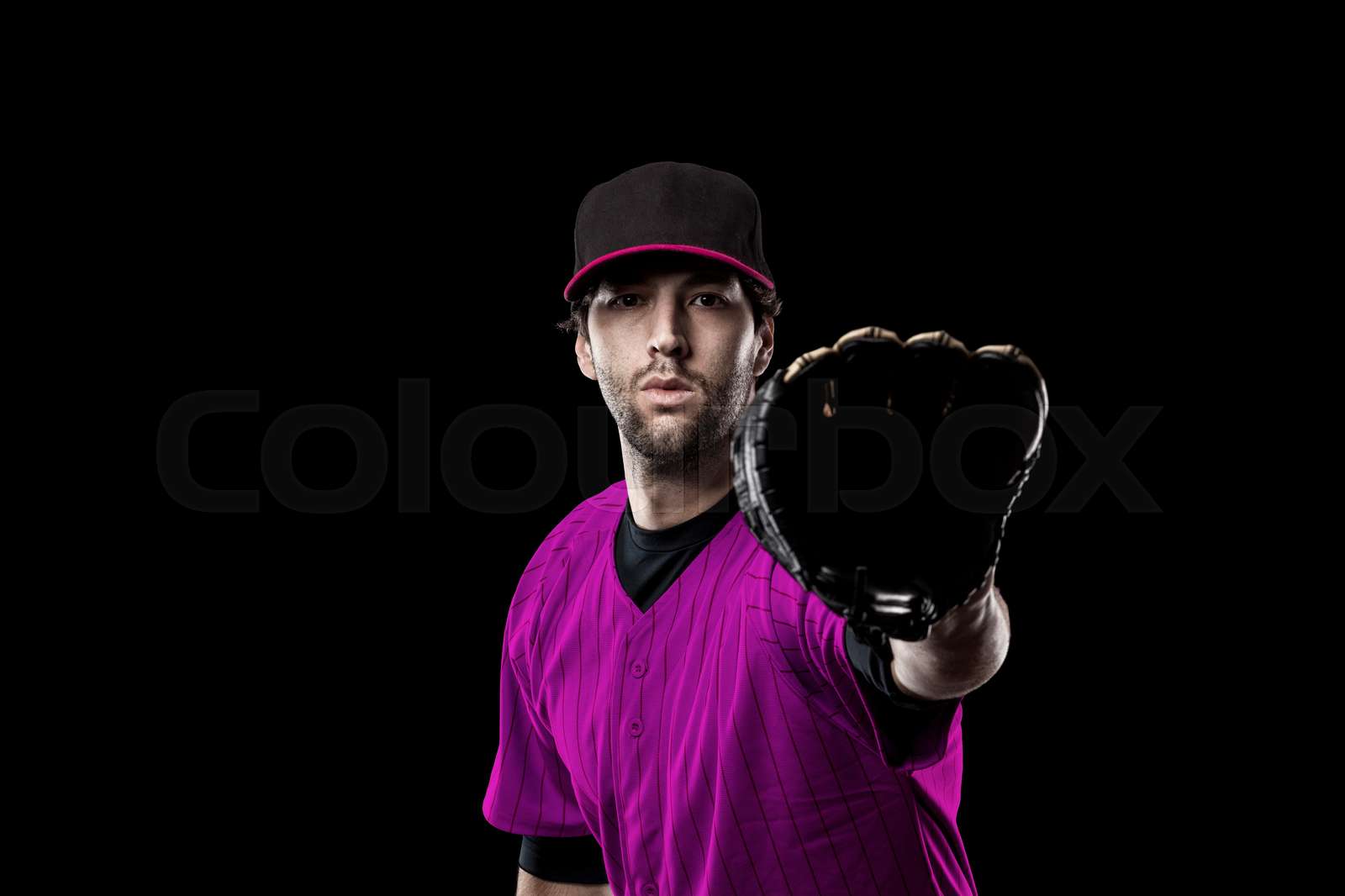 Baseball Player Stock image Colourbox