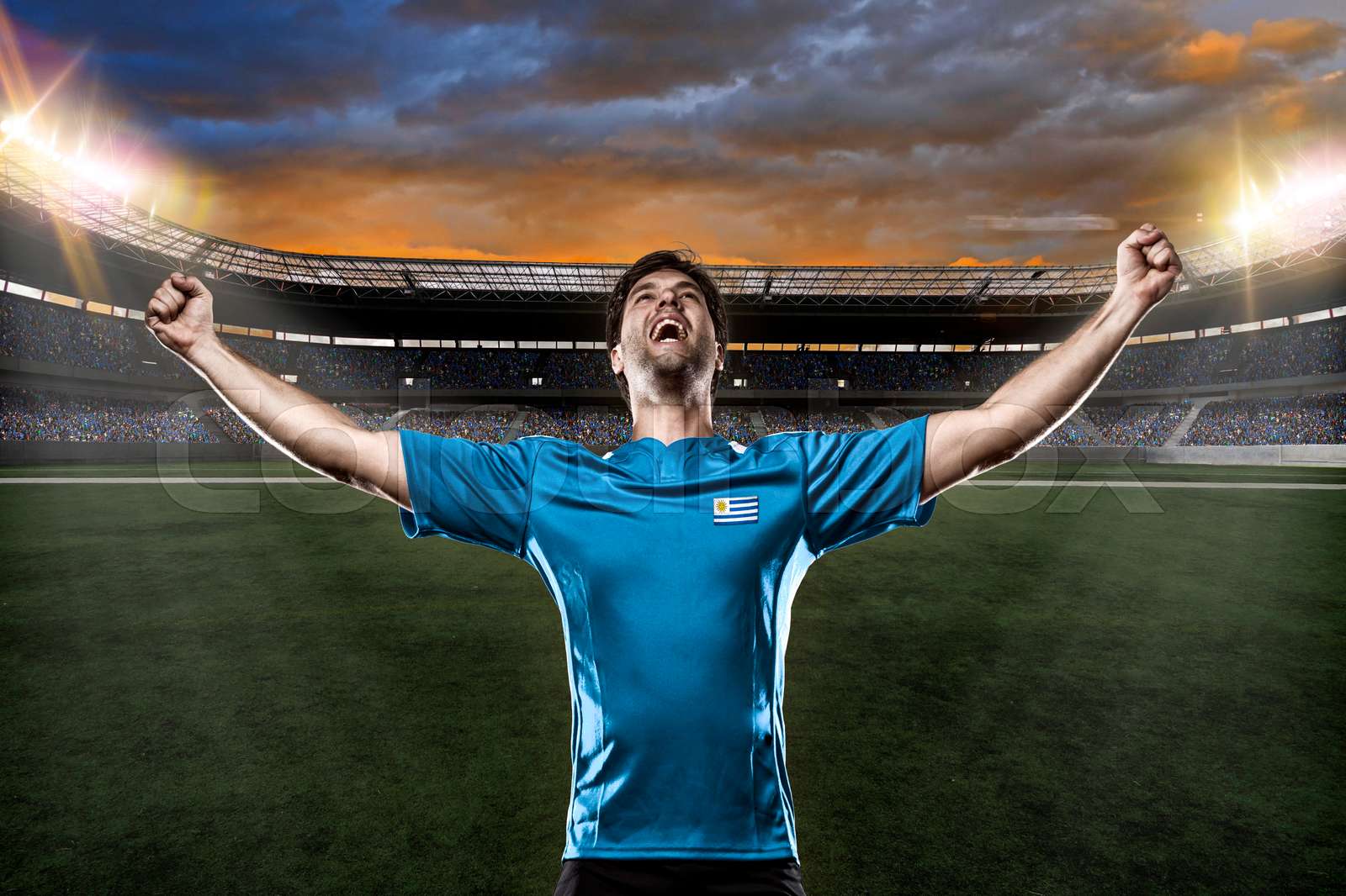 Uruguayan Soccer Player Stock Image Colourbox