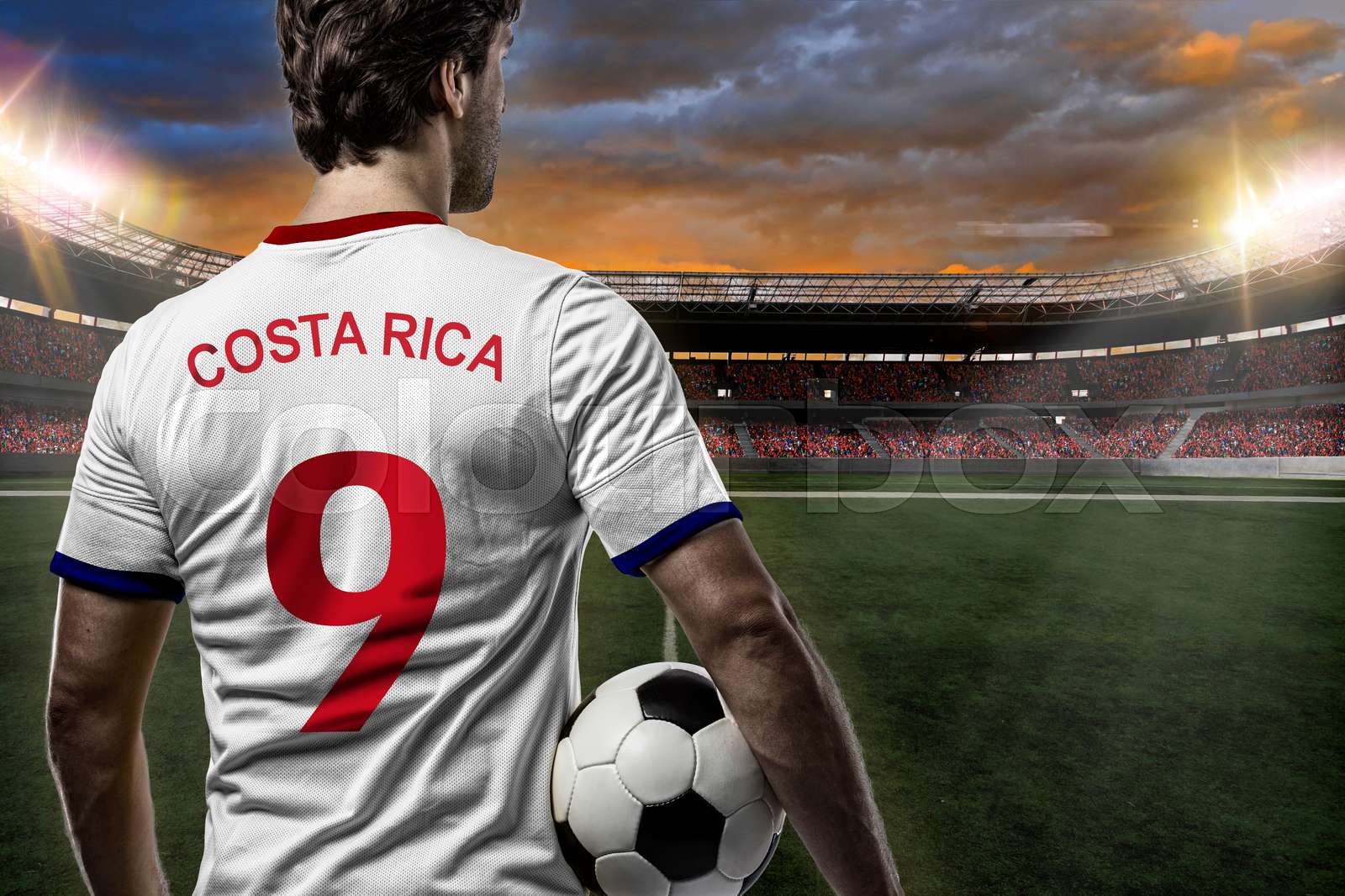 costa rican soccer player | Stock image | Colourbox