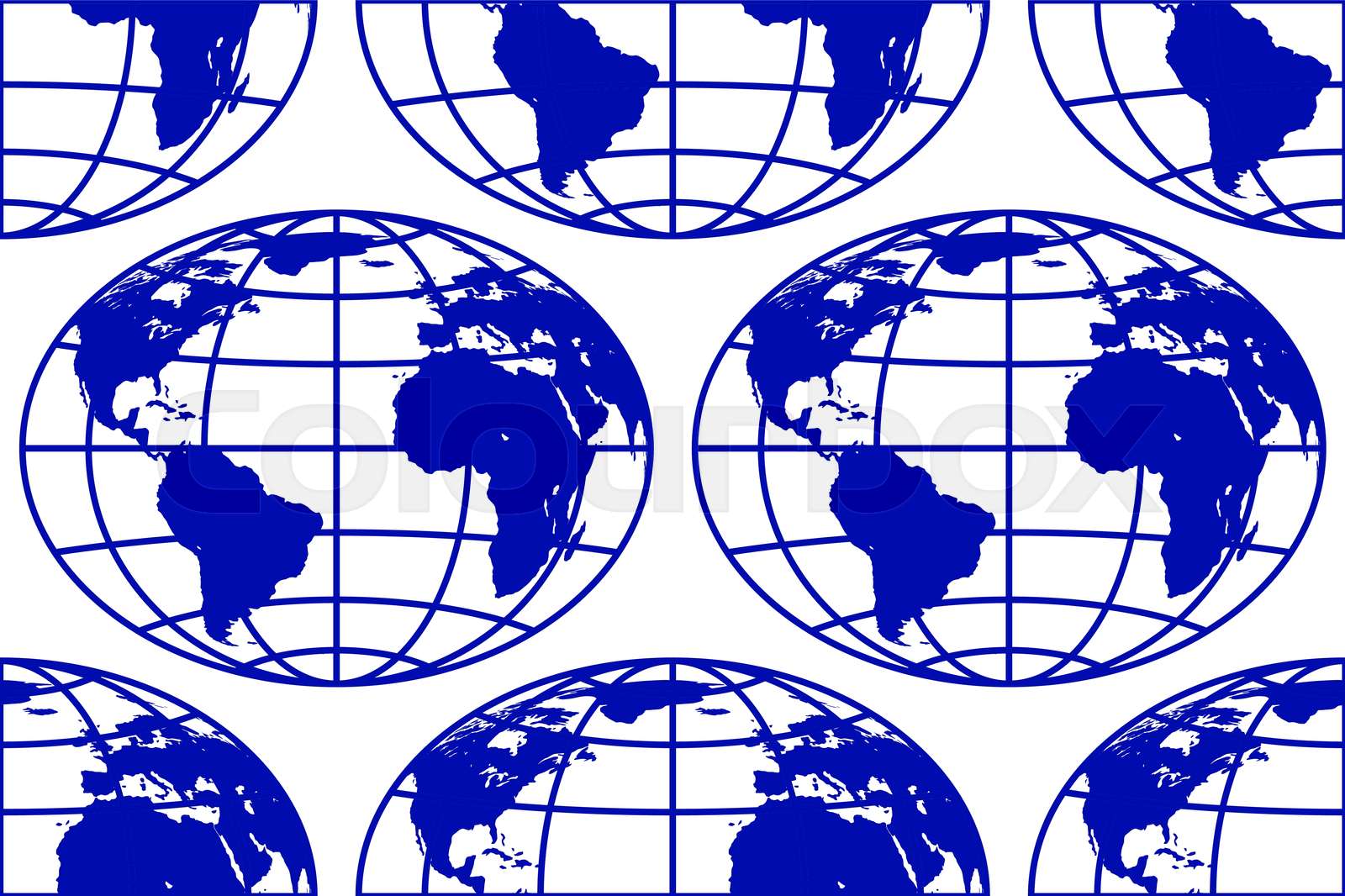 Globe seamless pattern | Stock vector | Colourbox