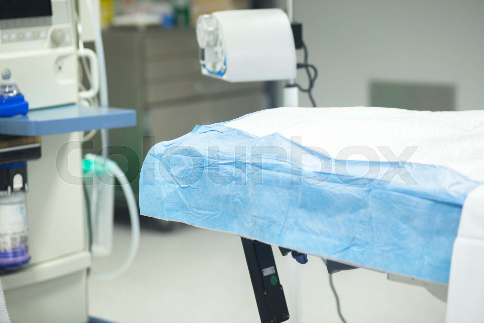 Hospital surgery bed Stock image Colourbox