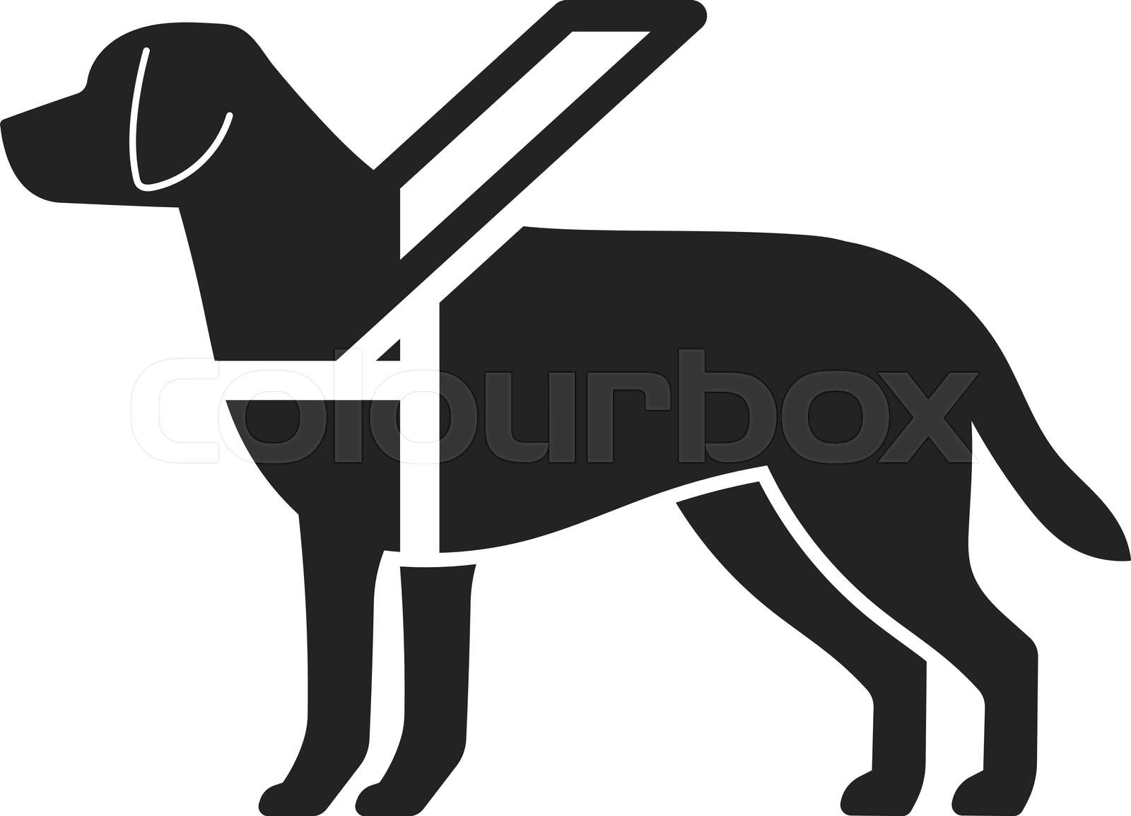 Guide Dog Sign Stock Vector Colourbox