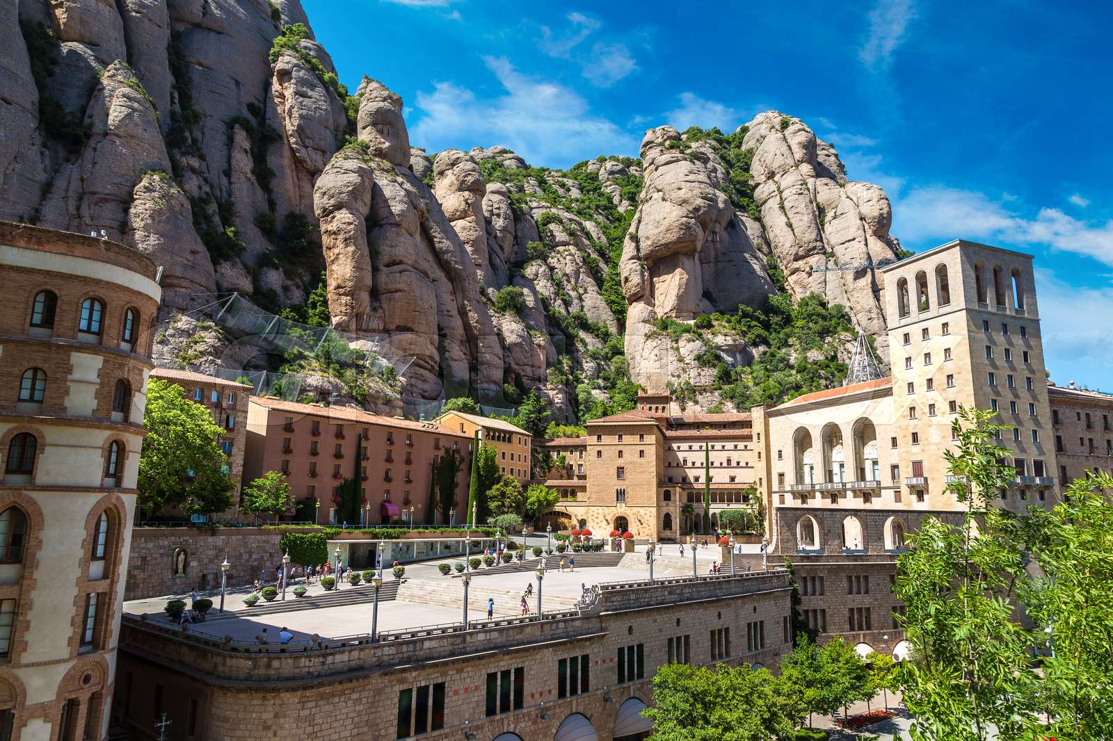 Santa Maria de Montserrat abbey Stock image Colourbox