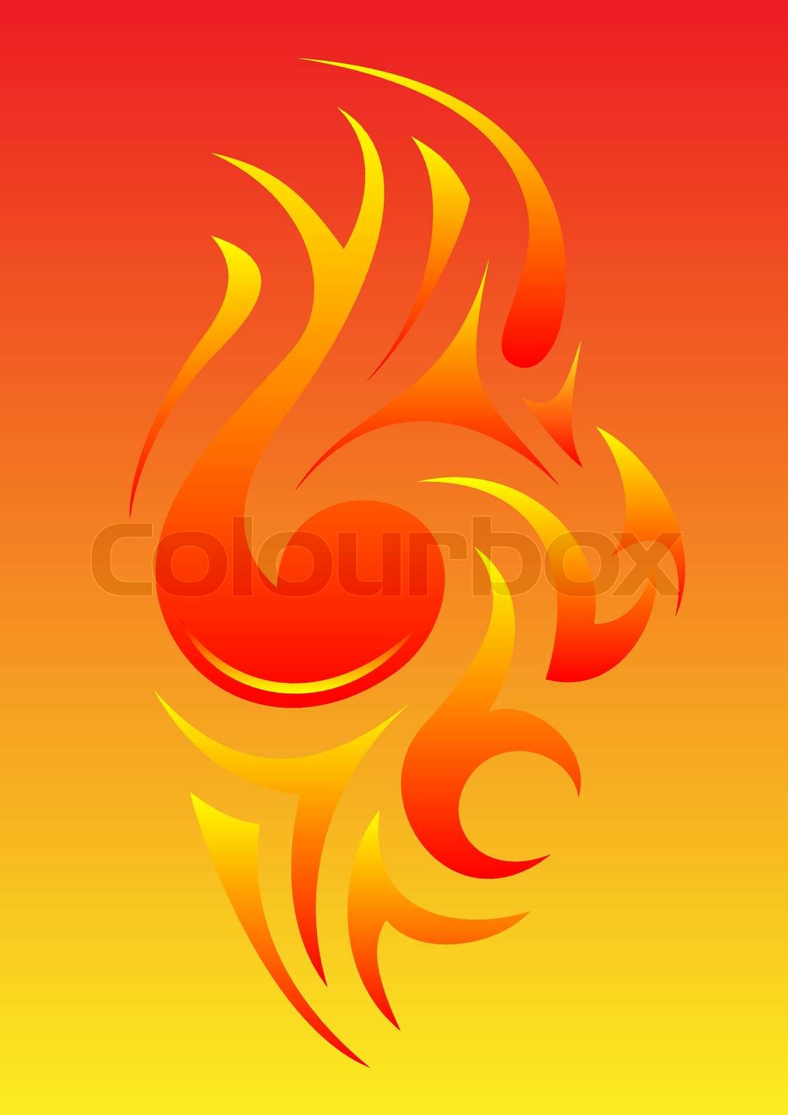 Fire ornament | Stock vector | Colourbox