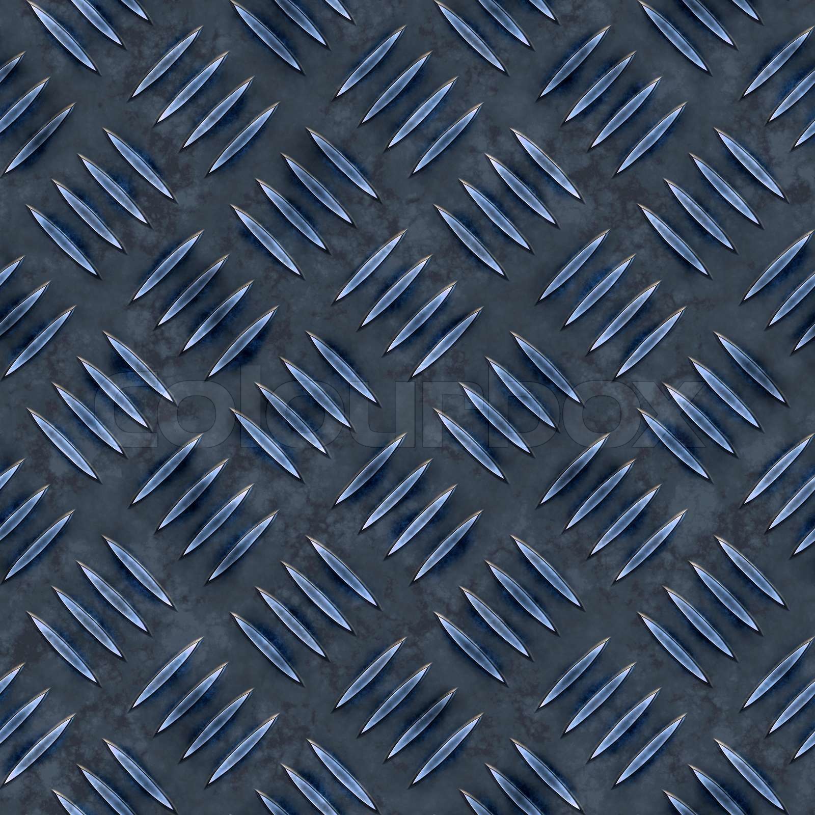 Blue diamond plate texture that tiles seamlessly as a pattern in any