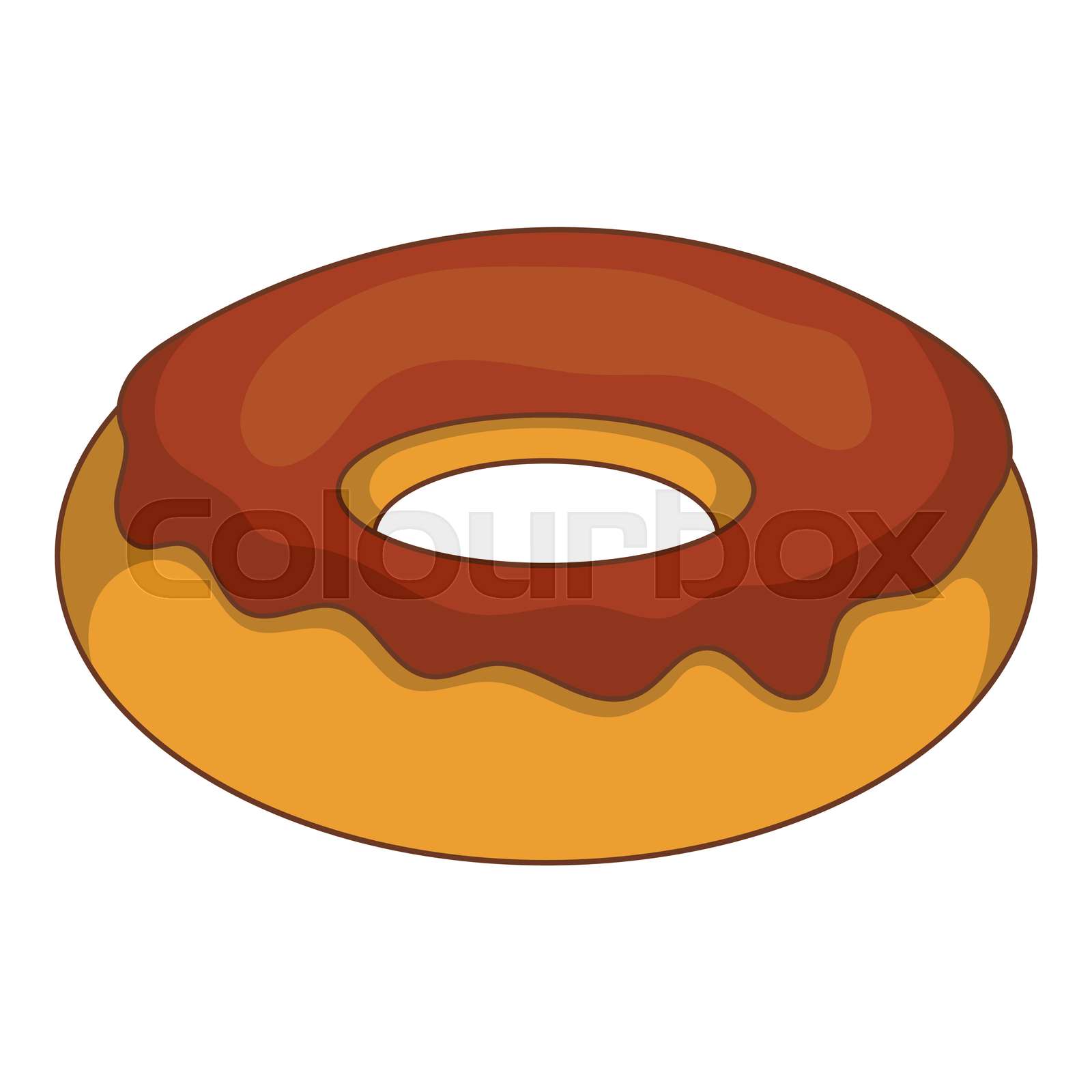 schokolade, krapfen, icon | Stock-Vektor | Colourbox