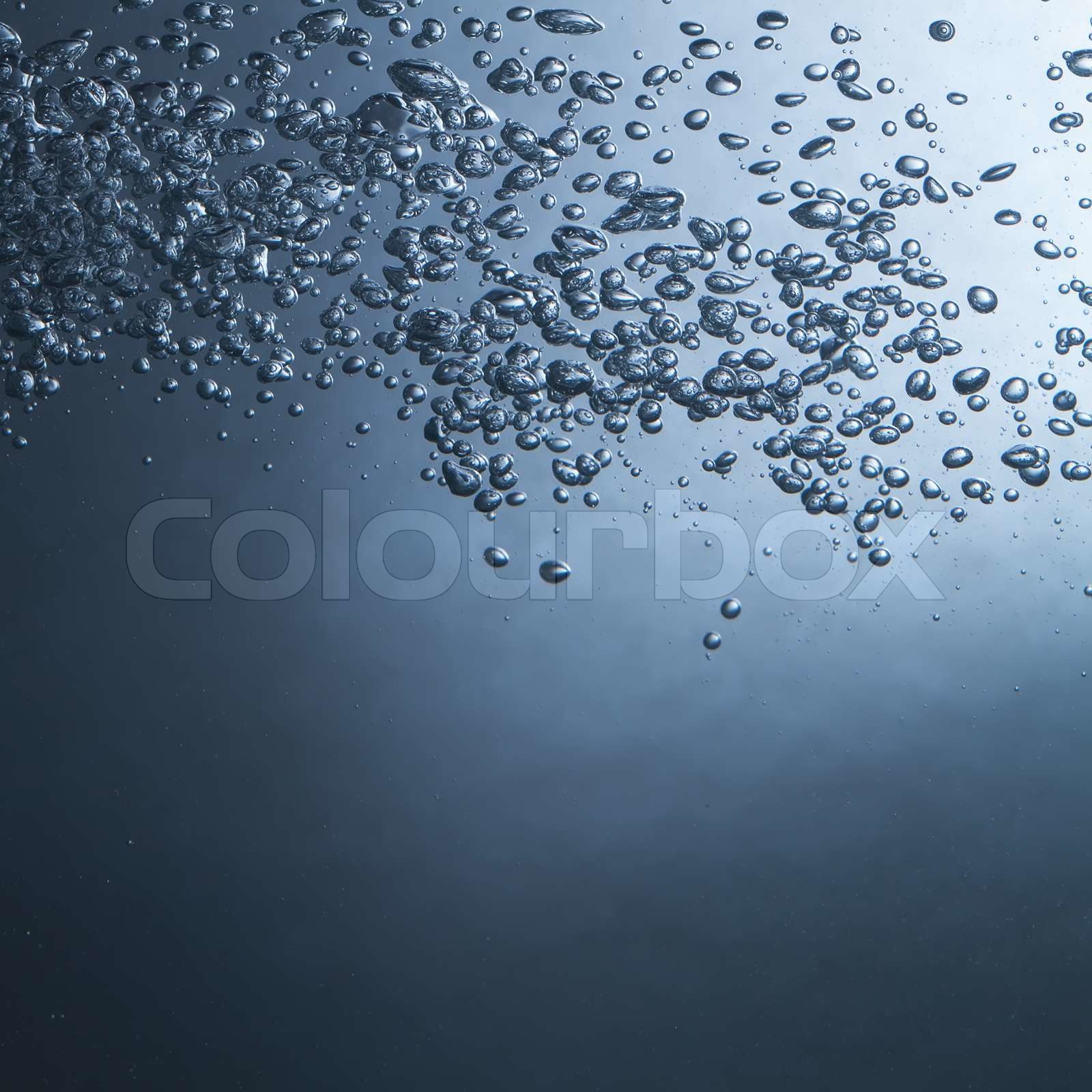 Luftblasen im Wasser Hintergrund | Stock Bild | Colourbox