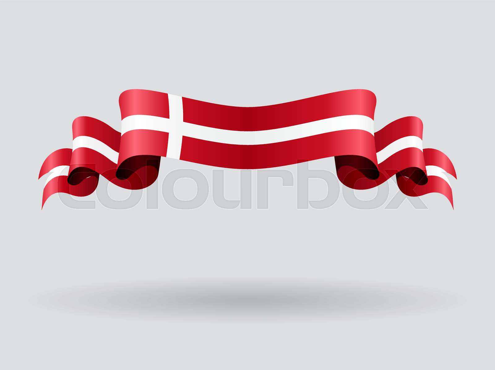 Danish Wavy Flag Vector Illustration Stock Vector Colourbox Danish Wavy Flag Vector Illustration Stock Vector Colourbox