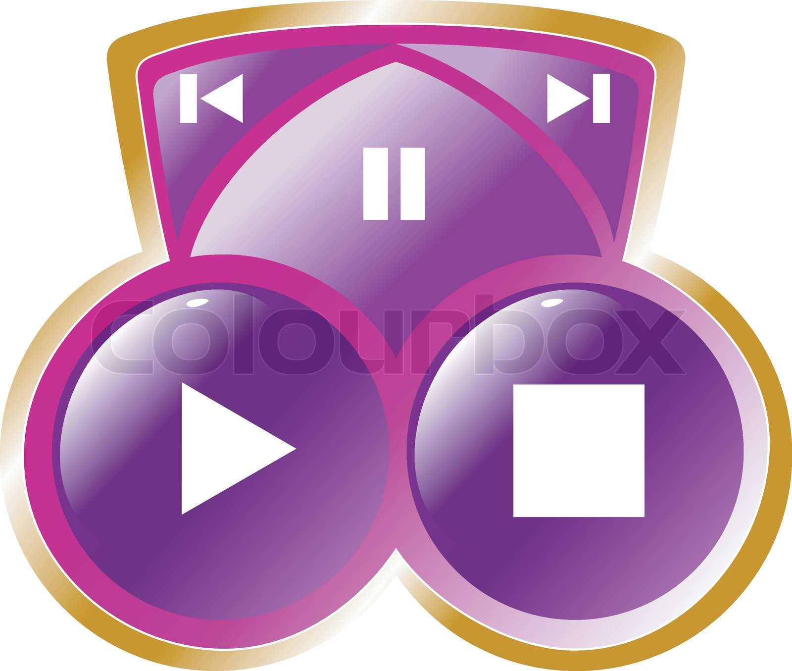 Media bar | Stock vector | Colourbox