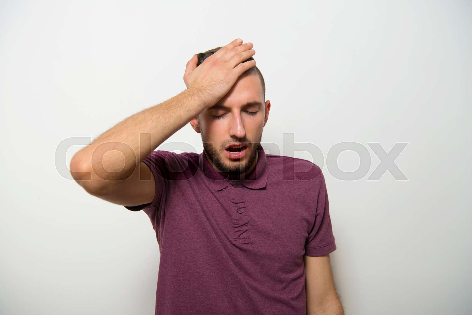 A man who made a mistake. Stock image Colourbox
