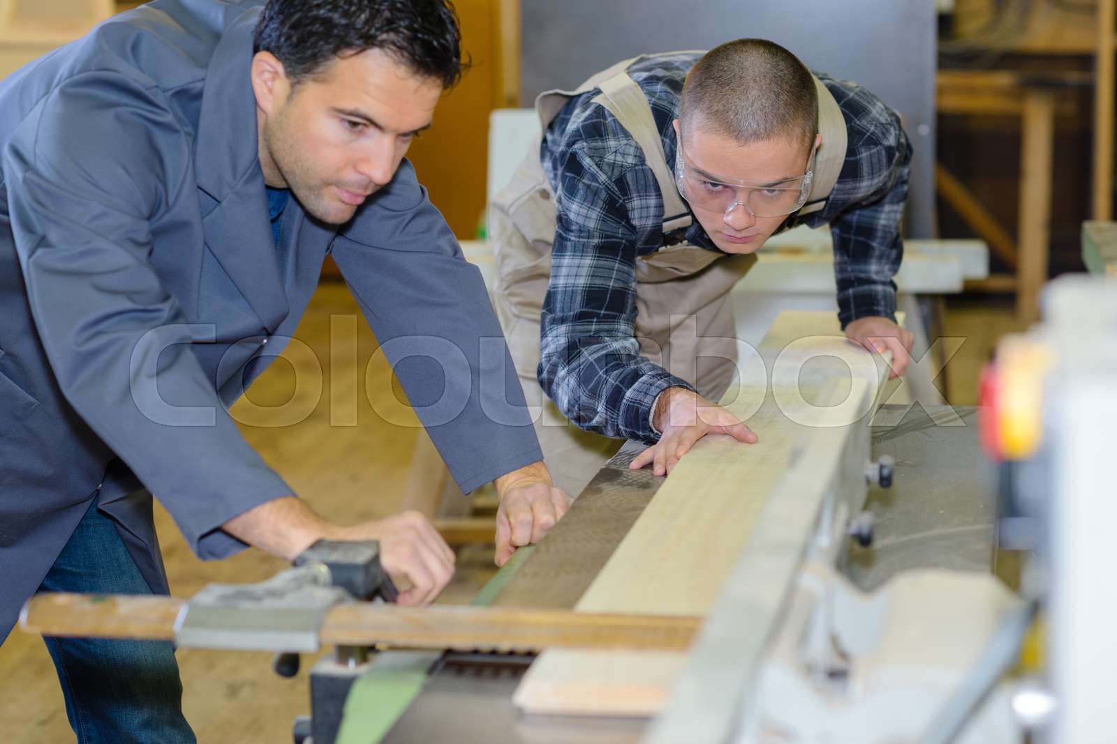 artisan carpentry apprentice Stock image Colourbox
