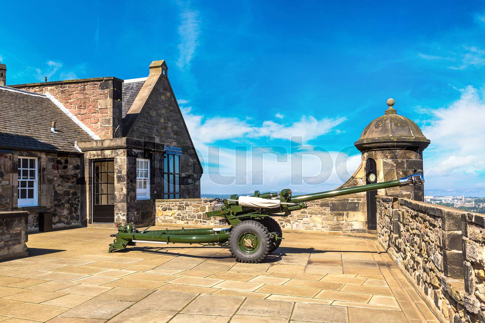Edinburgh castle cannon | Stock image | Colourbox
