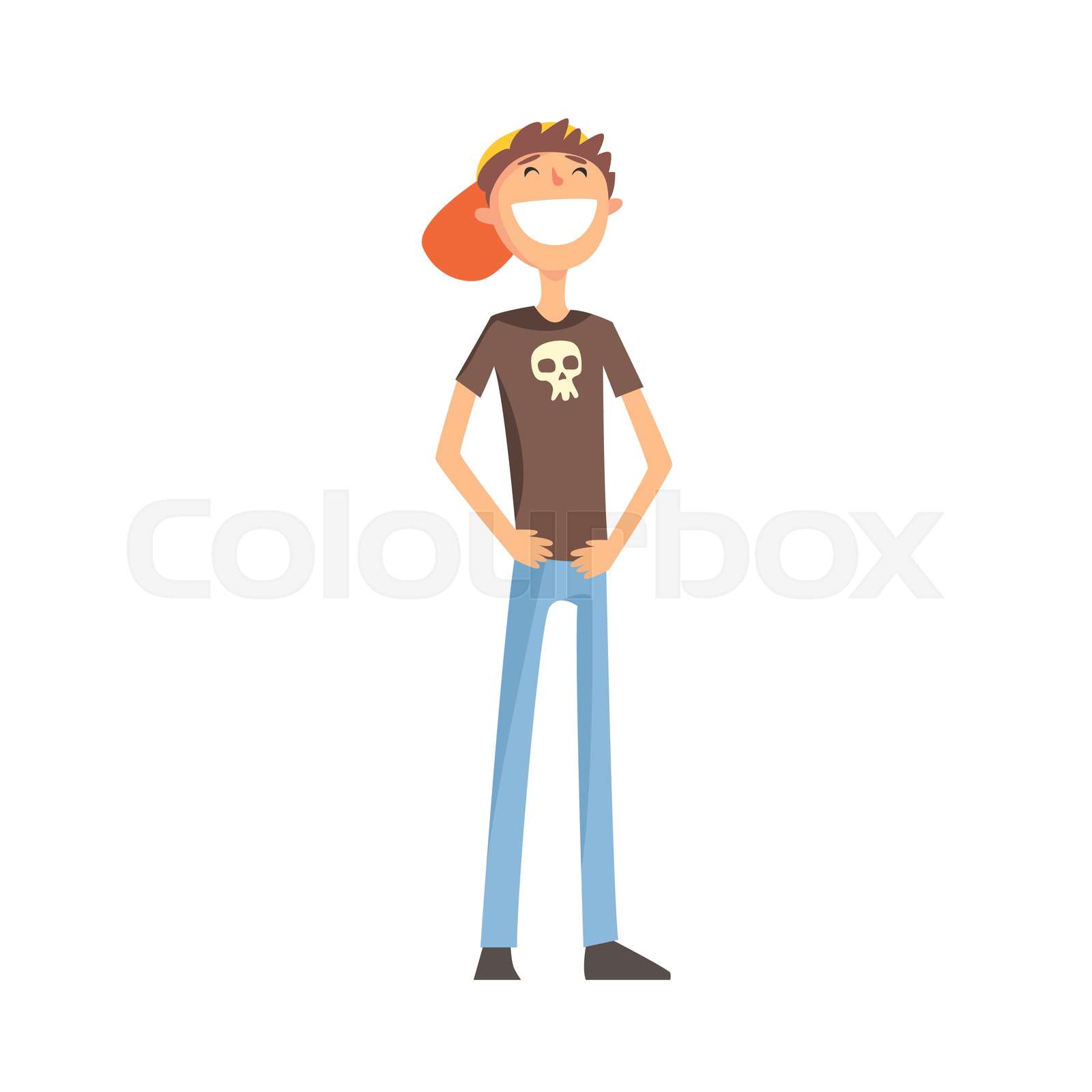 Skinny Teenage Boy Standing Smiling Part Of Family Members Series Of skinny-teenage-boy-standing-smiling-part-of-family-members-series-of