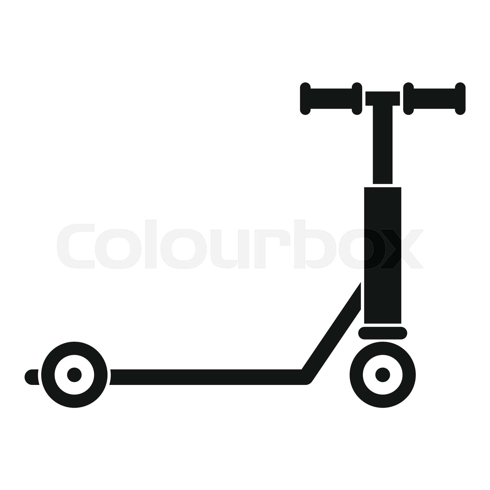 motorroller, icon, einfach | Stock-Vektor | Colourbox
