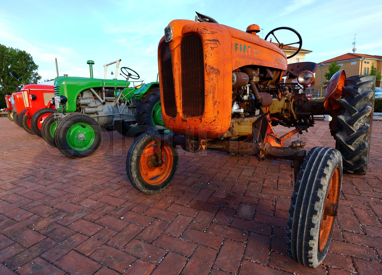 Vintage Tractor Show Stock Image Colourbox