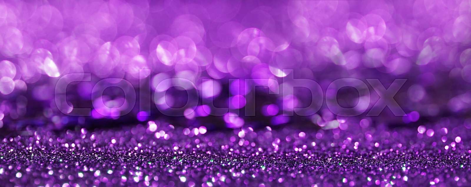 purple glitter bokeh texture abstract background, banner | Stock image ...