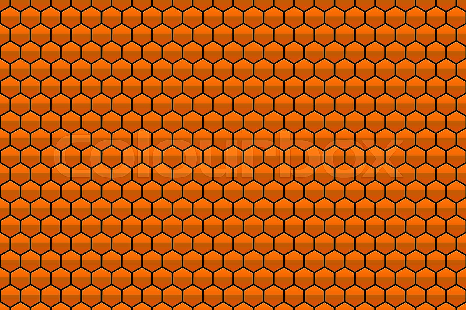abstract orange honeycomb pattern background | Stock image | Colourbox