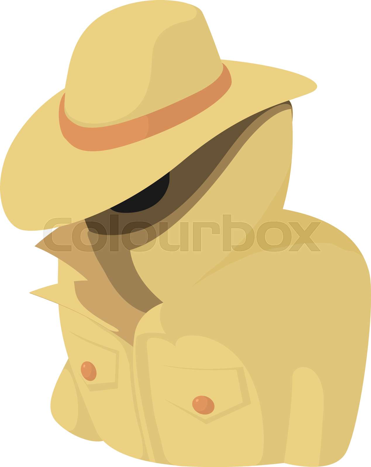 tegneserie, detektiv, spion | Stock vektor | Colourbox