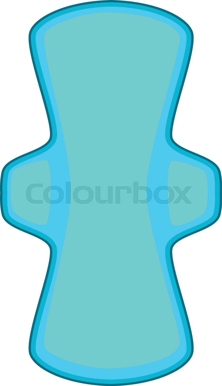 Sanitary pad icon cartoon style stock vector colourbox