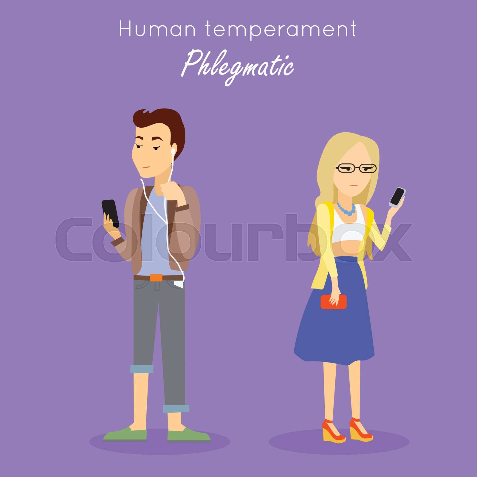 Human Temperament Concept Vector In Flat Design Stock Vector Colourbox