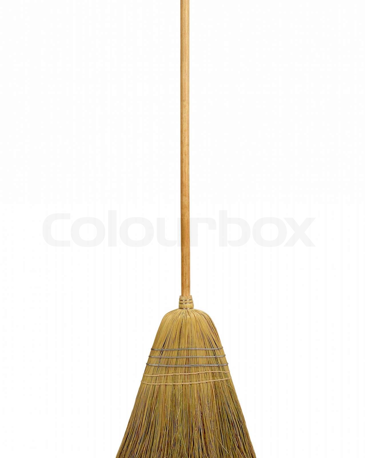 broomstick isolated Stock image Colourbox