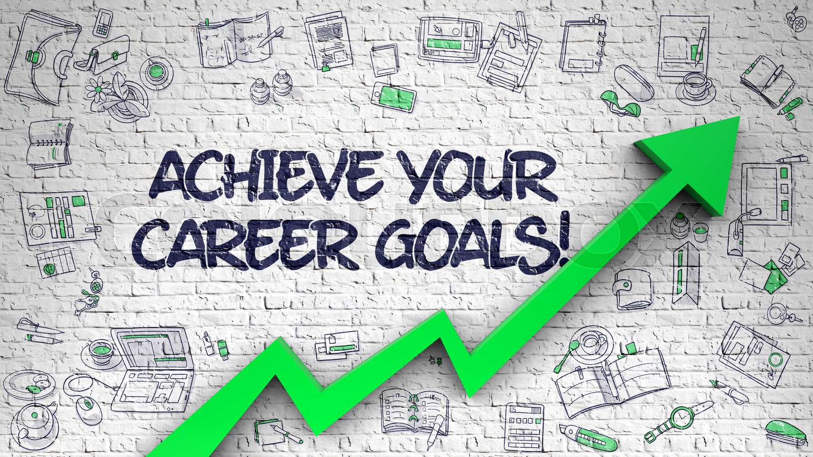 achieve-your-career-goals-drawn-on-white-brickwall-stock-image