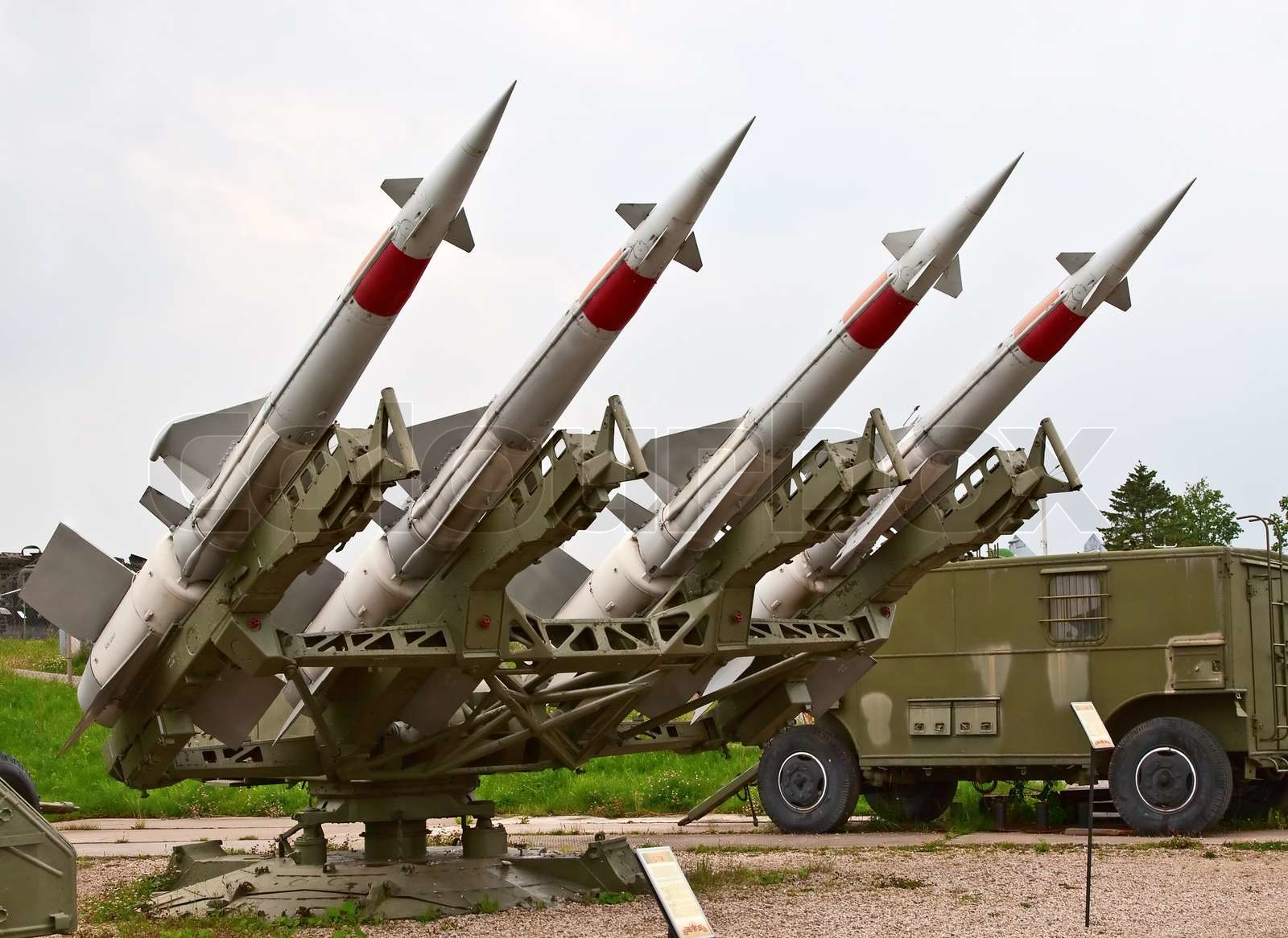 vier russischen anti-Aircraft Flugkörper | Stock Bild | Colourbox
