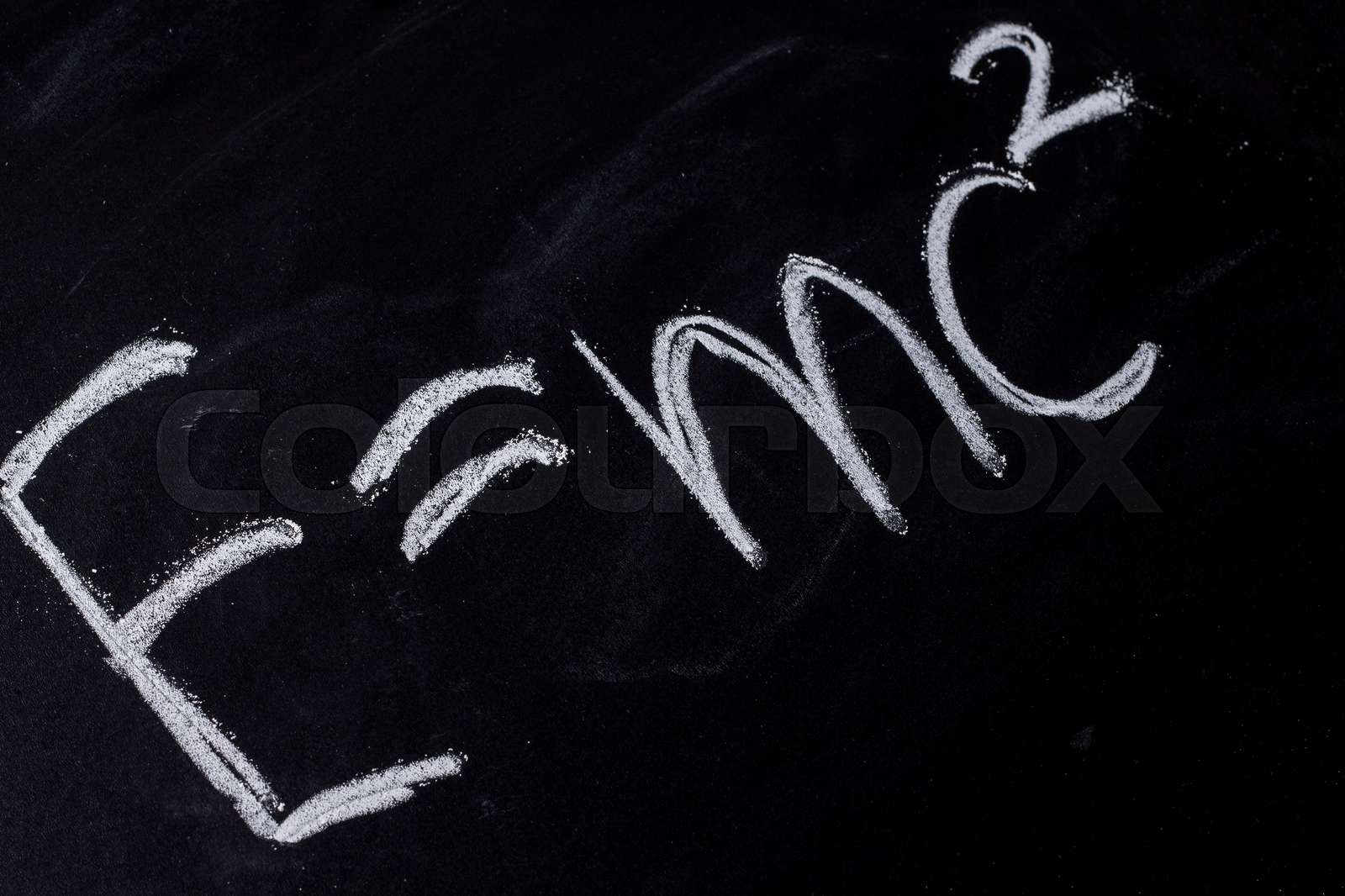 E Equals Mc Squared On Chalkboard Stock Image Colourbox E Equals Mc Squared On Chalkboard Stock Image Colourbox