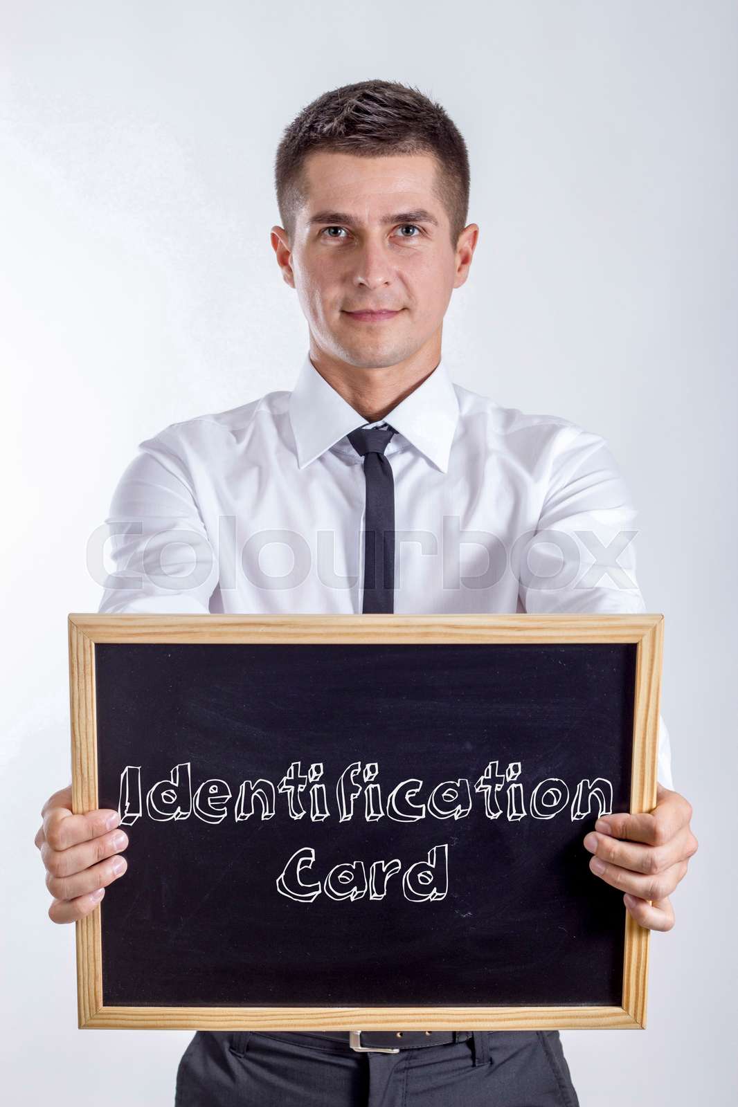Identification Card Stock image Colourbox