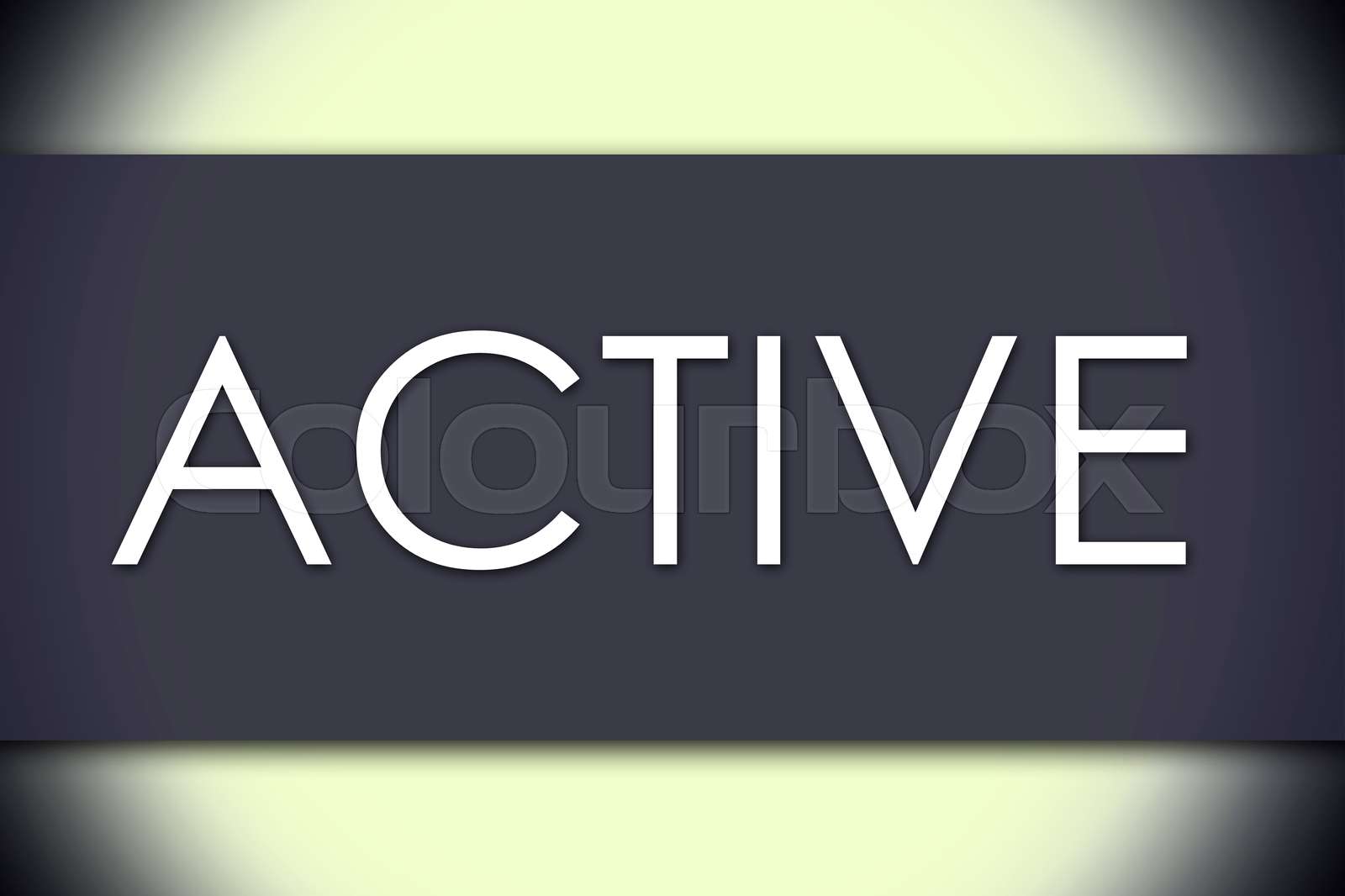 ACTIVE business concept with text Stock image Colourbox