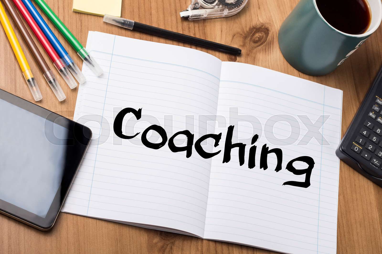 Coaching - Note Pad With Text | Stock image | Colourbox