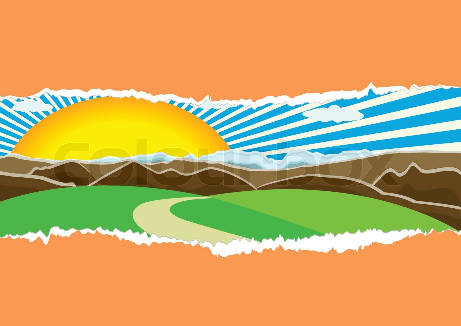 Vector nature concept; clip-art | Stock vector | Colourbox