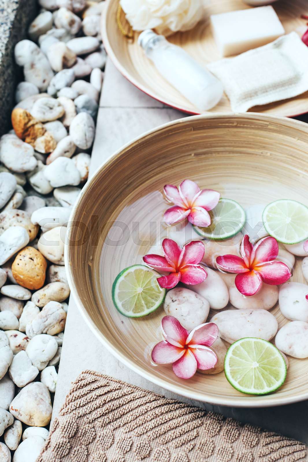 Spa bath for feet | Stock image | Colourbox