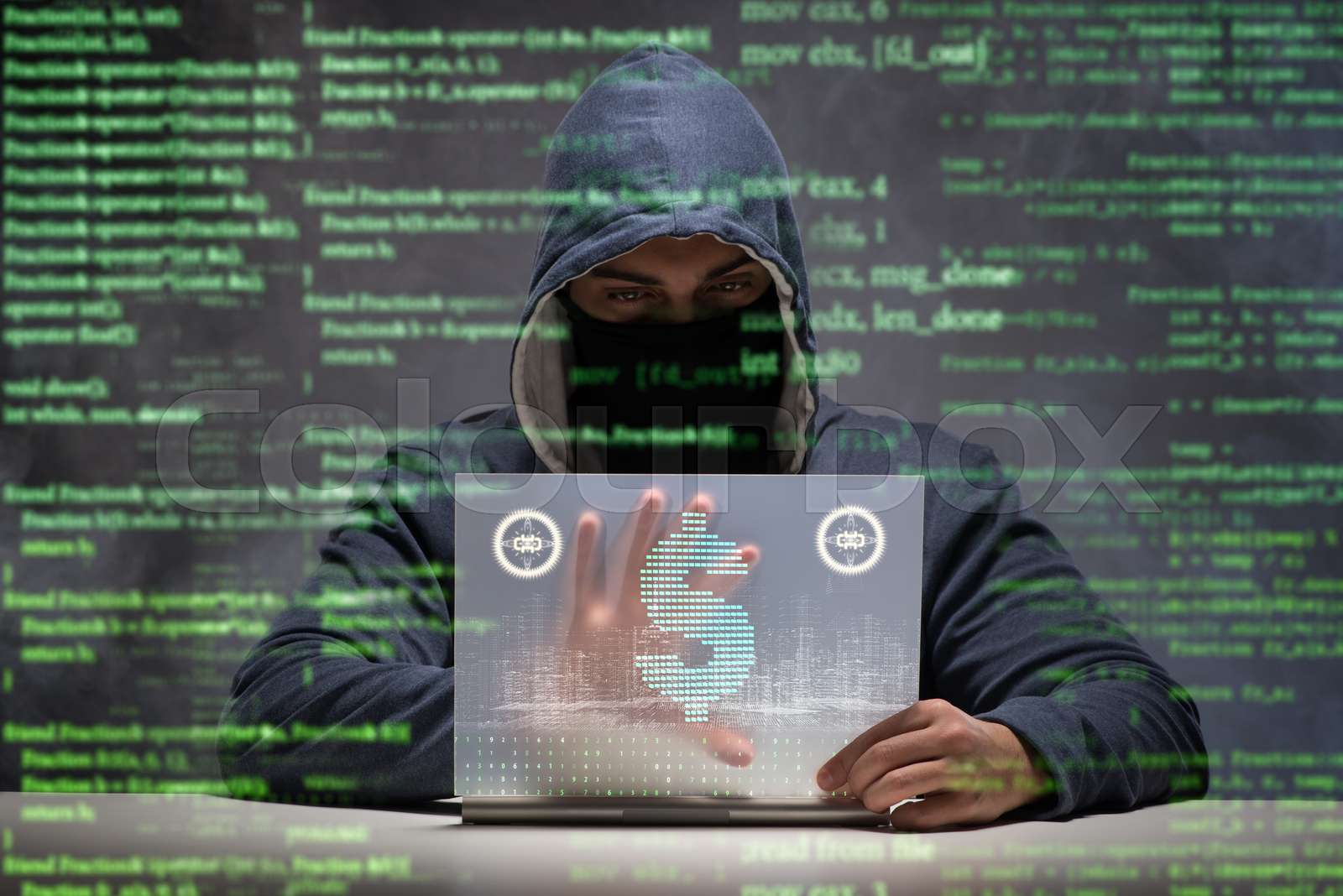 hacker-stealing-dollars-from-bank-stock-image-colourbox