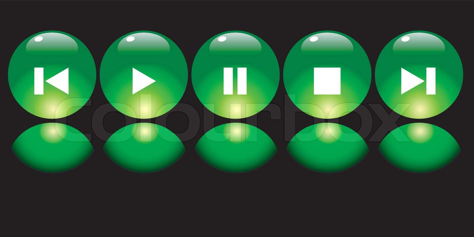 media bar | Stock vector | Colourbox