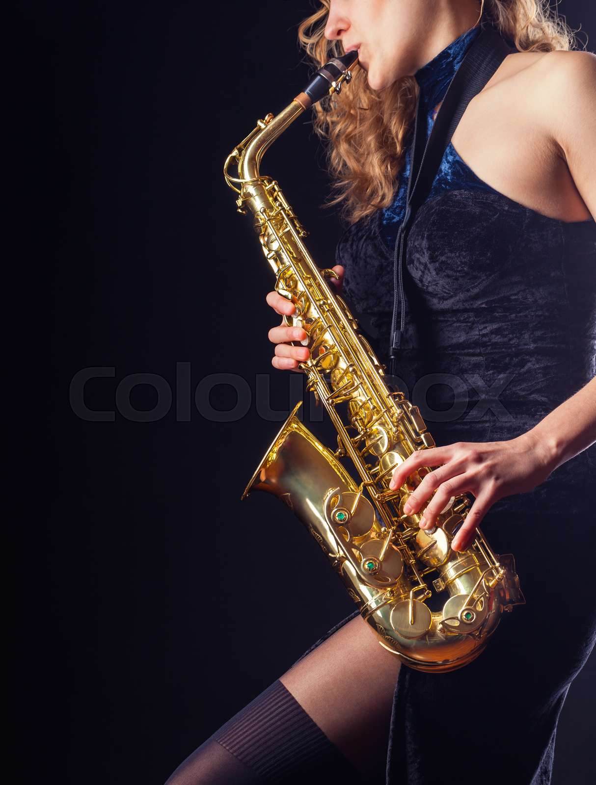 Saxophone Stock image Colourbox