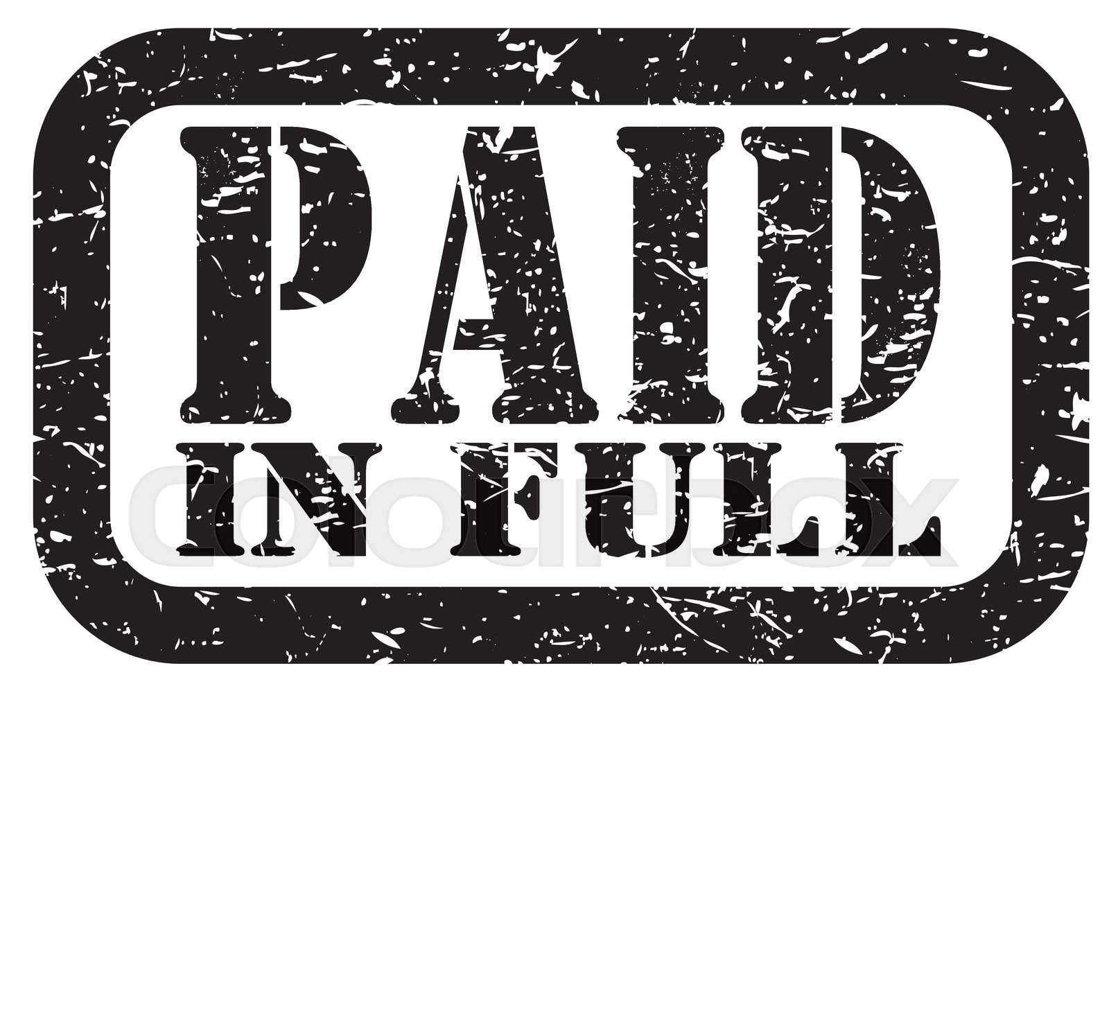 Paid in full | Stock vector | Colourbox