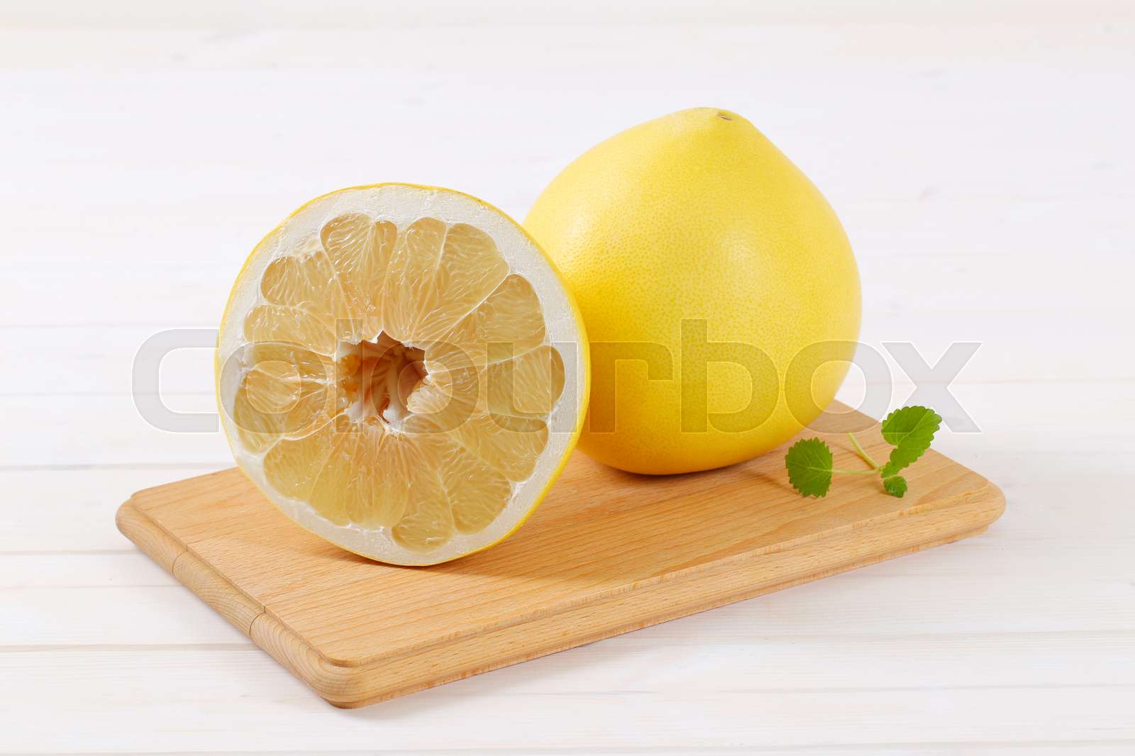 fresh ripe pomelo Stock image Colourbox