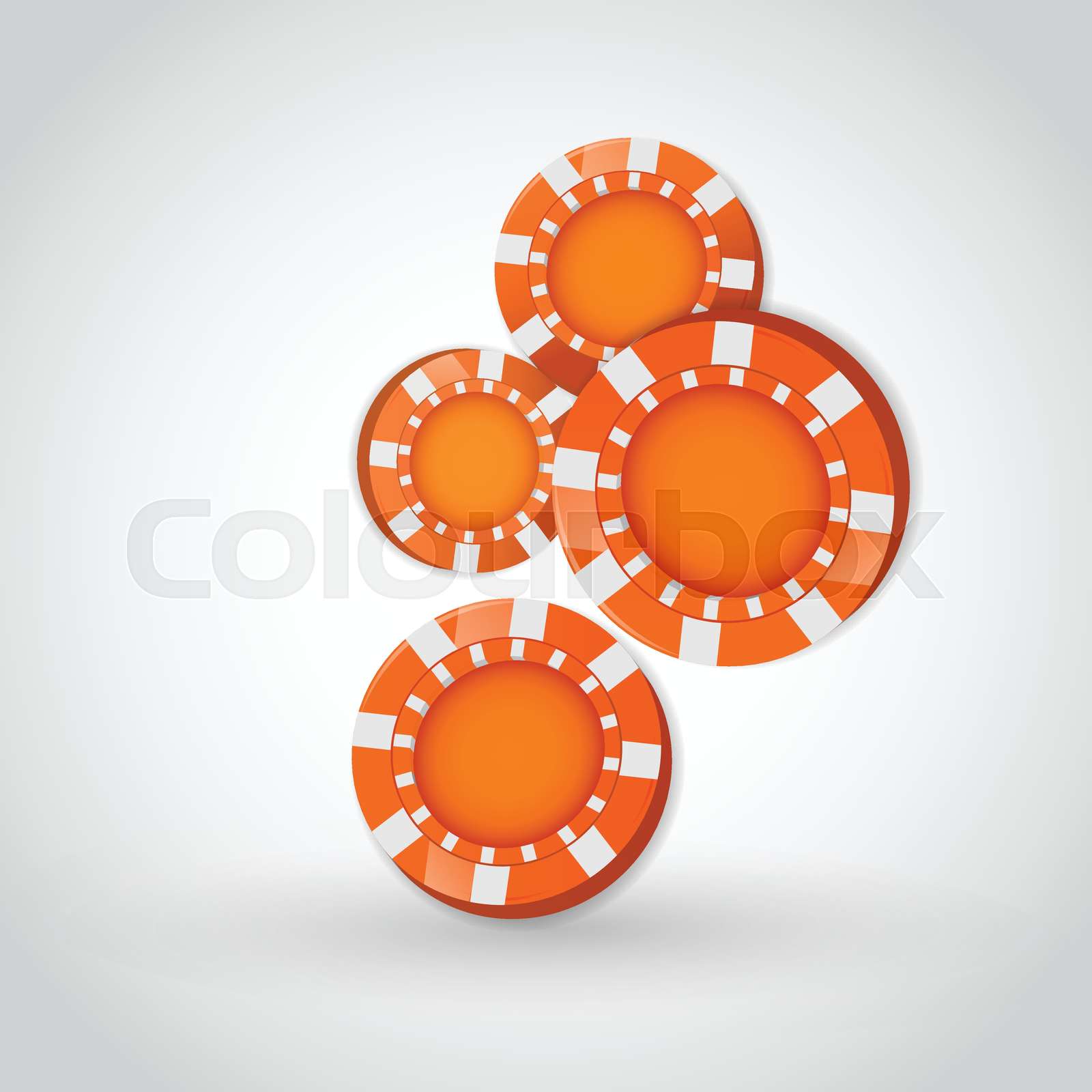 Falling poker chips Stock vector Colourbox