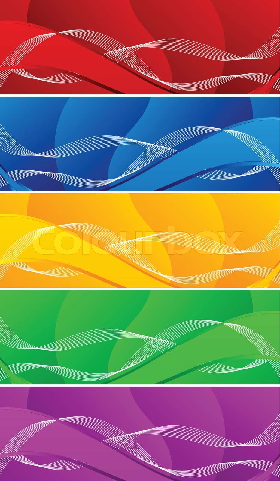 Vector abstract banners; clip-art | Stock vector | Colourbox