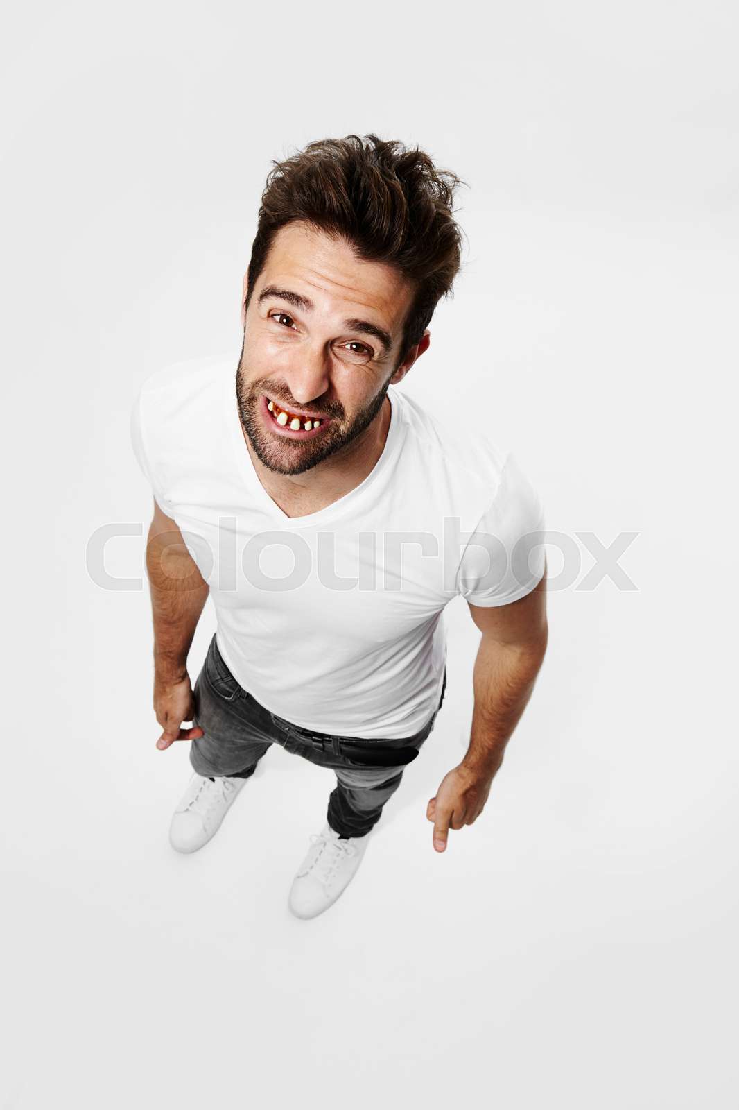 Gap tooth guy | Stock image | Colourbox