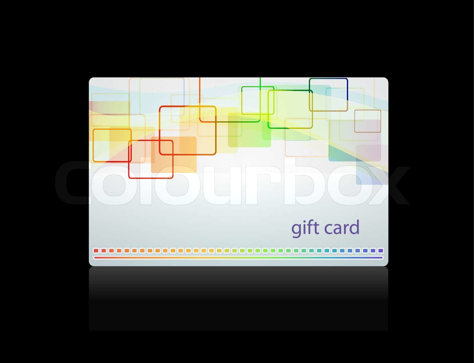 Geschenkkarte StockVektor Colourbox